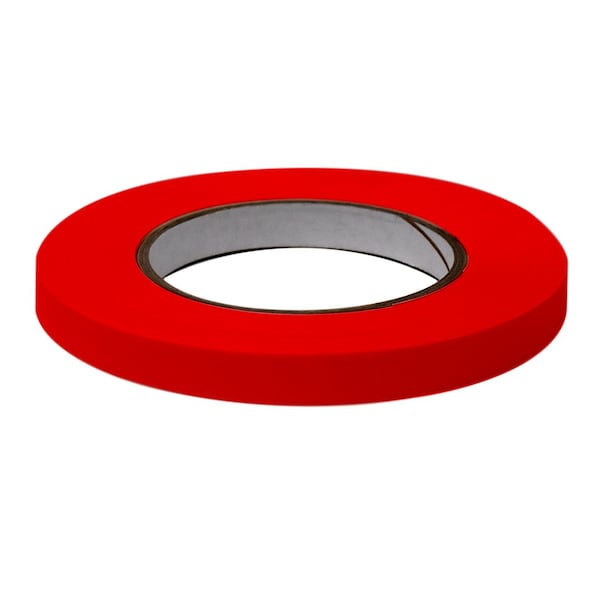 Labeling Tape, 1/2" x 60yd per Roll, 6 Rolls/Case, Rose, 6PK